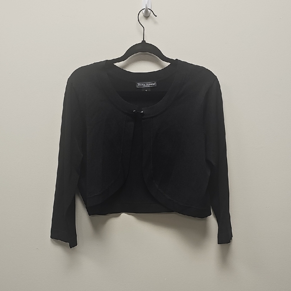 Jessica Howard Black Cardigan Sweater